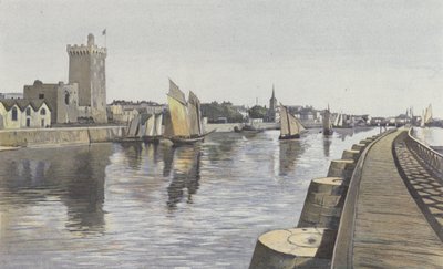 Les Sables-DOlonne, Port Channel ja Arundel Tower, joka toimii majakana tekijältä French Photographer