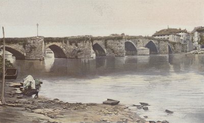 Limoges, Pont Saint-Martial, Näkymä ylävirtaan (Vienen vasen ranta) tekijältä French Photographer
