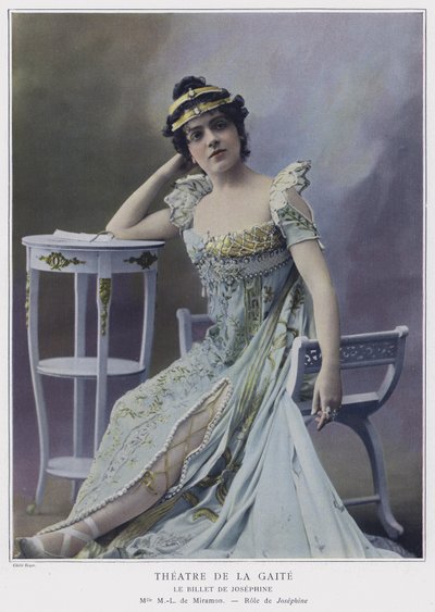 Marie-Louise de Miramon Josephinena elokuvassa Le Billet de Josephine (värillinen kuva) tekijältä French Photographer