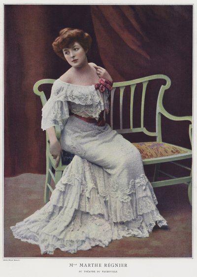 Marthe Regnier, ranskalainen näyttelijä (värikuva) tekijältä French Photographer