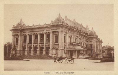 Municipal Theatre, Hanoi, Ranskan Indokina tekijältä French Photographer