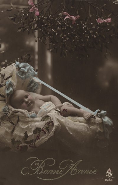 Uudenvuoden kortti vauvan kanssa tekijältä French Photographer