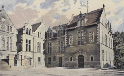 Orleans, kaupungintalo, pääjulkisivu ja paviljonki oikealla tekijältä French Photographer