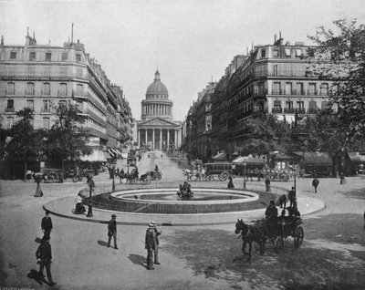Pariisi - Place Medicis, Rue Soufflot ja Pantheon (m/w kuva) tekijältä French Photographer