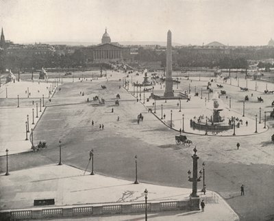 Pariisi: Etelä-näkymä Place de la Concorde -aukiolle (m/w kuva) tekijältä French Photographer
