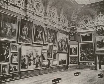 Pariisi: Uusi ranskalainen galleria, Louvre-museo (m/w kuva) tekijältä French Photographer