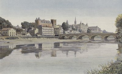Pau, Yleisnäkymä, otettu Gaven vasemmalta rannalta tekijältä French Photographer
