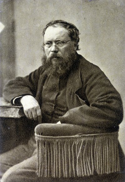 Pierre Joseph Proudhon (1809-1865). Ranskalainen sosialisti teoreetikko, anarkismin edelläkävijä. tekijältä French Photographer