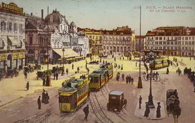 Place Massena ja kasino, Nizza (värikuva) tekijältä French Photographer