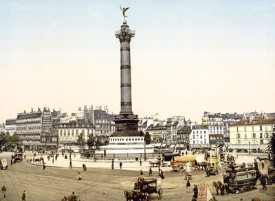 Place de la Bastille, Pariisi, pubi. 1900 tekijältä French Photographer
