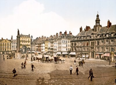 Place du General de Gaulle, Lille, 1890-1900 tekijältä French Photographer
