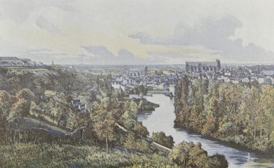 Poitiers, yleiskuva, otettu Clainin g-rannan rinteiltä tekijältä French Photographer