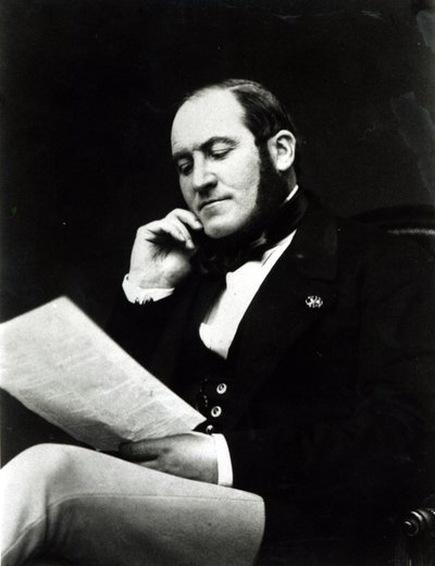 Paroni Georges Eugene Haussmannin (1809-91) muotokuva, 1800-luku tekijältä French Photographer