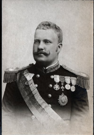 Portugalin kuninkaan Carlos I:n (1863-1908) muotokuva. tekijältä French Photographer