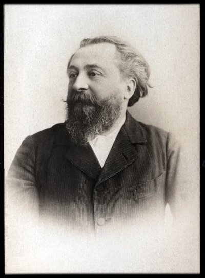 Catulle Mendesin (1841-1909), ranskalaisen runoilijan muotokuva. tekijältä French Photographer