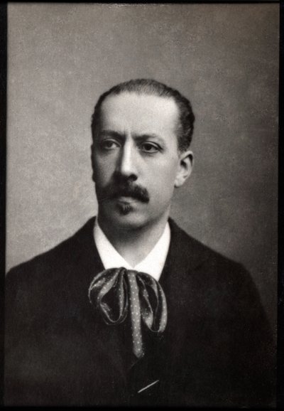 Charles Marie Jean Albert Widorin (1844-1937), ranskalaisen urkurin, säveltäjän ja opettajan muotokuva. tekijältä French Photographer