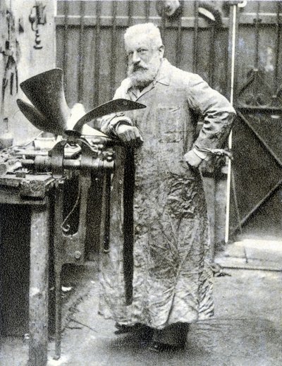 Muotokuva Fernand Forestista (1851 - 1914), ranskalaisesta keksijästä (moottori, autonosat...) - valokuvaus tekijältä French Photographer