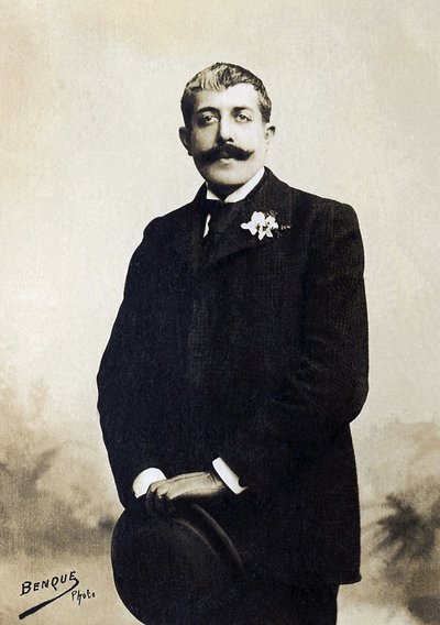 Jean Lorrainin (1855-1906), ranskalaisen kirjailijan muotokuva. tekijältä French Photographer