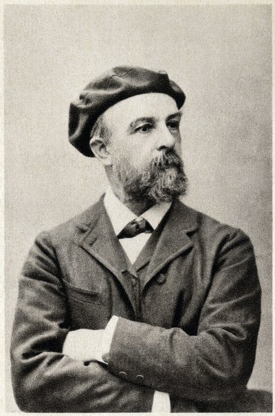 Ranskalaisen taidemaalarin Odilon Redonin (1840-1916) muotokuva. Valokuvaus tekijältä French Photographer