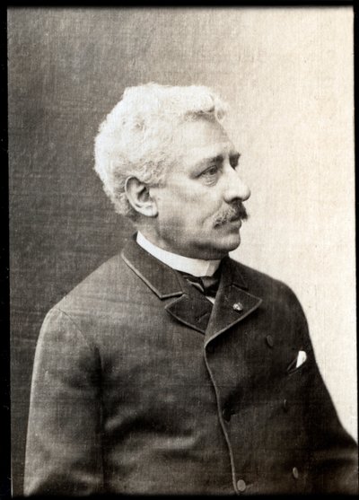 Olivier Metran (1830-1889), ranskalaisen kapellimestari ja säveltäjän muotokuva. tekijältä French Photographer
