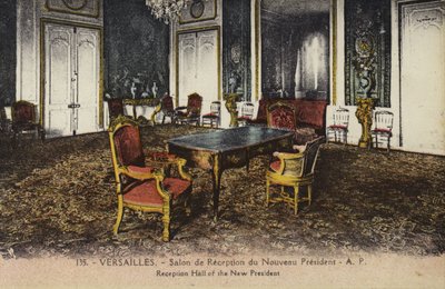 Versaillesin palatsin uuden presidentin vastaanottosali (värikuva) tekijältä French Photographer