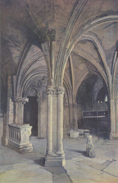 Saint-Pere-sous-Vezelay, kirkko, kuisti O (ennen kunnostusta) tekijältä French Photographer