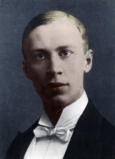 Serge Prokofjev (käsin värjätty kuva) tekijältä French Photographer