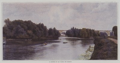 Marne-joki ja Nogentin maasilta, Ranska (värikuva) tekijältä French Photographer