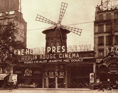 Kabaree ja elokuvateatteri "Le Moulin Rouge" Pariisissa tekijältä French Photographer