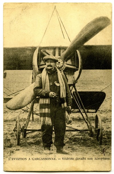 Kuuluisa lentäjä Jules Vedrines tekijältä French Photographer