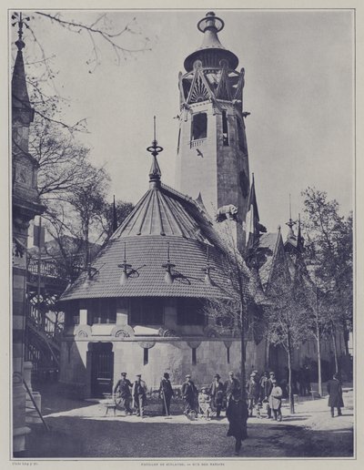 Suomen paviljonki Exposition Universelle 1900 -näyttelyssä, Pariisi (m/v kuva) tekijältä French Photographer