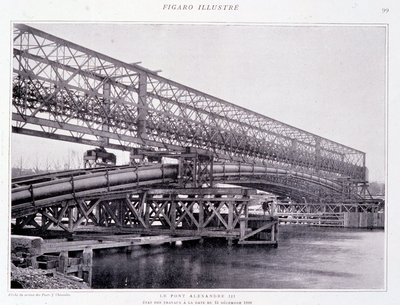Aleksanteri III:n sillan teokset 15.12.1898 - teoksessa "The Figaro Illustrated"" tekijältä French Photographer