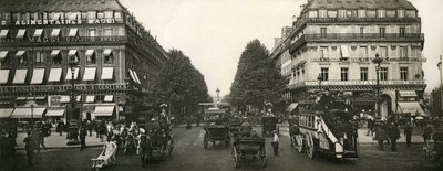 Liikenne Pariisissa, Ranskassa, 1900-luvun alku tekijältä French Photographer