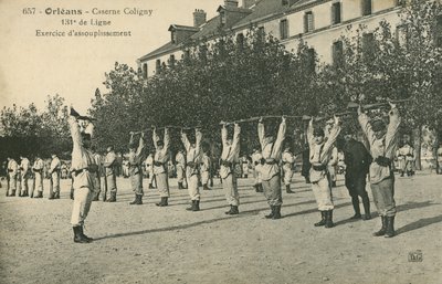 Joukot harjoittavat Orleansissa (m/w kuva) tekijältä French Photographer