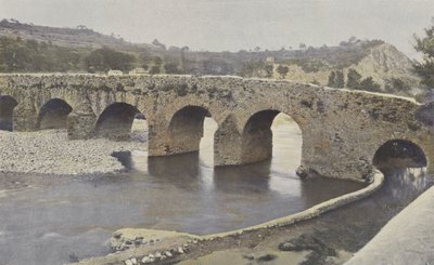 Viviers, romaaninen silta, Escoutaylla, ylävirran näkymä tekijältä French Photographer