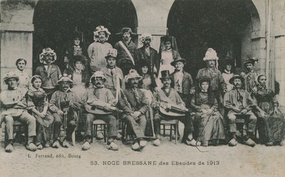 Bressan Ebaudesin häät 1913. Postikortti lähetetty 1913. tekijältä French Photographer