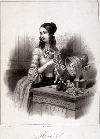 1800-luvun modisti. tekijältä French School