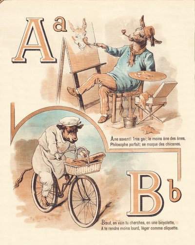 A B: Eläin, taiteilija, naudanliha, leipuri tekijältä French School