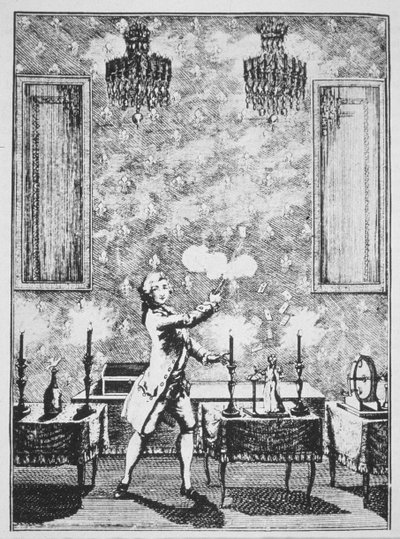 Decrempsin La magie Blanche devoileen loihtimisen esittely, 1659, kuvitettu 1800-luvun lopulla julkaistussa Historia of Magicissa tekijältä French School