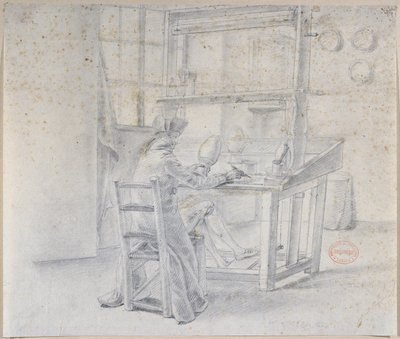 Posliinimaalari Sevresin tehtaalla, n. 1780 tekijältä French School