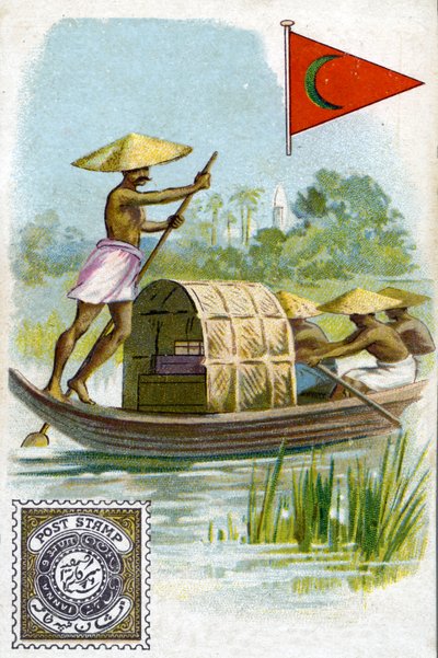 Postimies Intian Deccanin tasangolla 1800-luvun lopulla tekijältä French School