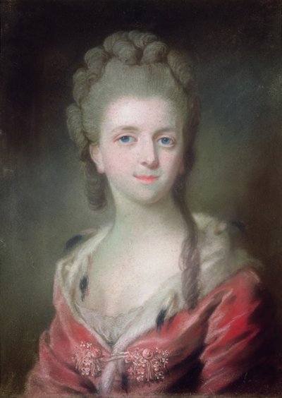 Prinsessa Bourbonin talosta (pastelli paperille) tekijältä French School