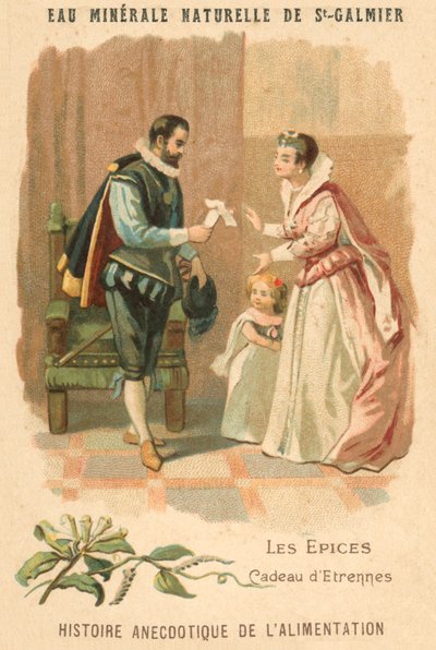 Mausteiden lahja (chromolitho) tekijältä French School