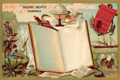 Kahden koulupojan matka maailmanympäriin (chromolitho) tekijältä French School