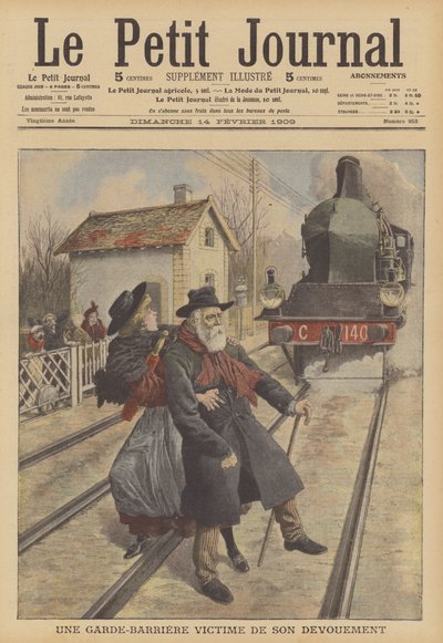 Tasoristeyksen vartija, joka kuoli tehtävässä (väri litho) tekijältä French School