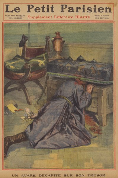 Aarteensa mestannut kurja (väri litho) tekijältä French School