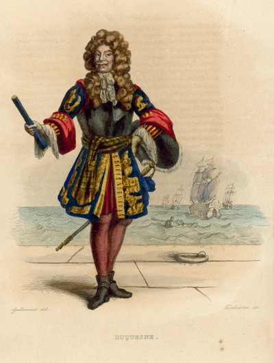 Abraham Duquesne (värillinen kaiverrus) tekijältä French School