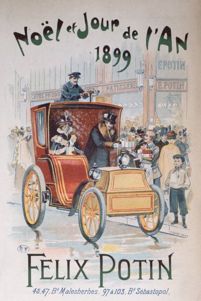 Felix Potinin mainos, joulu ja uusi vuosi 1899 tekijältä French School