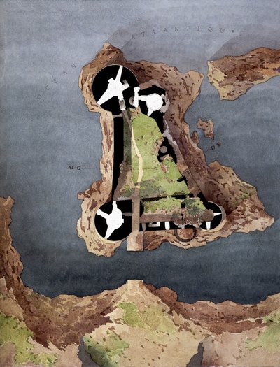 Ilmakuva Yeun saarelle (Ile-d