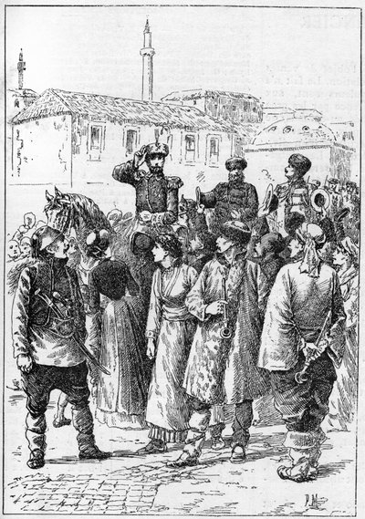 Aleksanteri Battenbergilainen - Aleksanteri I Bulgarialainen tai Aleksanteri Battenbergilainen (1857-1893) saapuu Philippopoliin julistamaan Romanian ja Bulgarian liiton, "" Mainosmaailmassa"" tekijältä French School